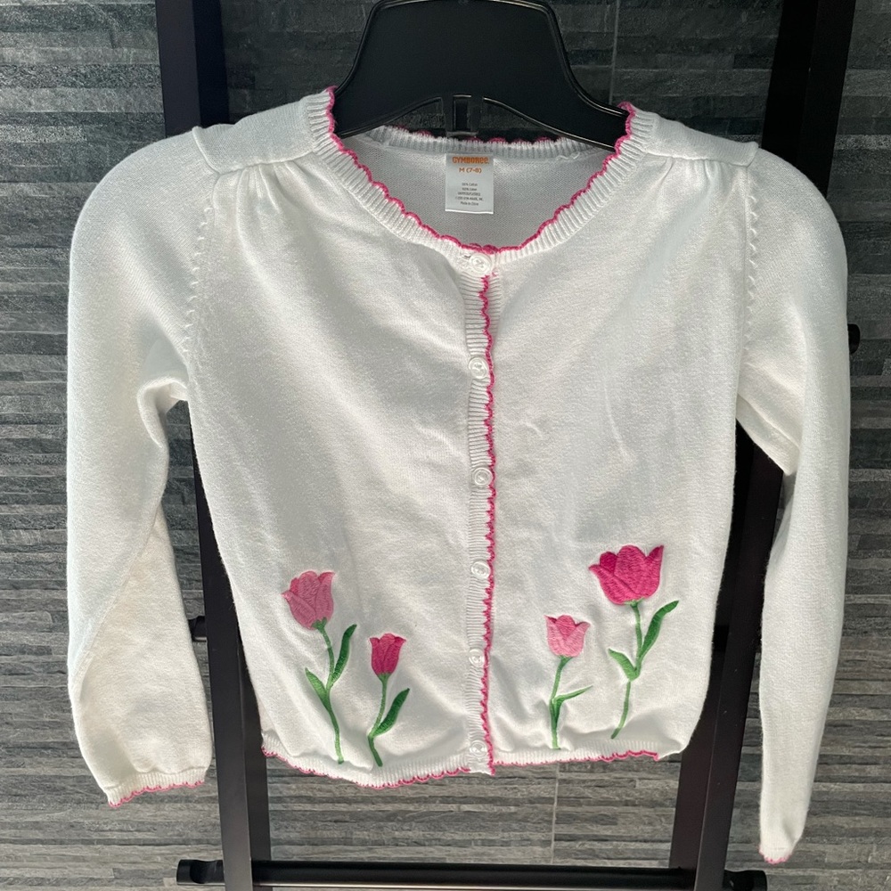Gymboree Embroidered Cardigan / Sweater Size 7/8